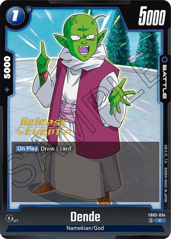 Dende (FB05-034) [New Adventure Release Event Cards] | Cards and Coasters CA