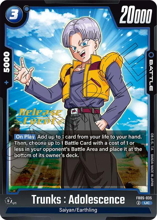 Trunks : Adolescence [New Adventure Release Event Cards] | Cards and Coasters CA