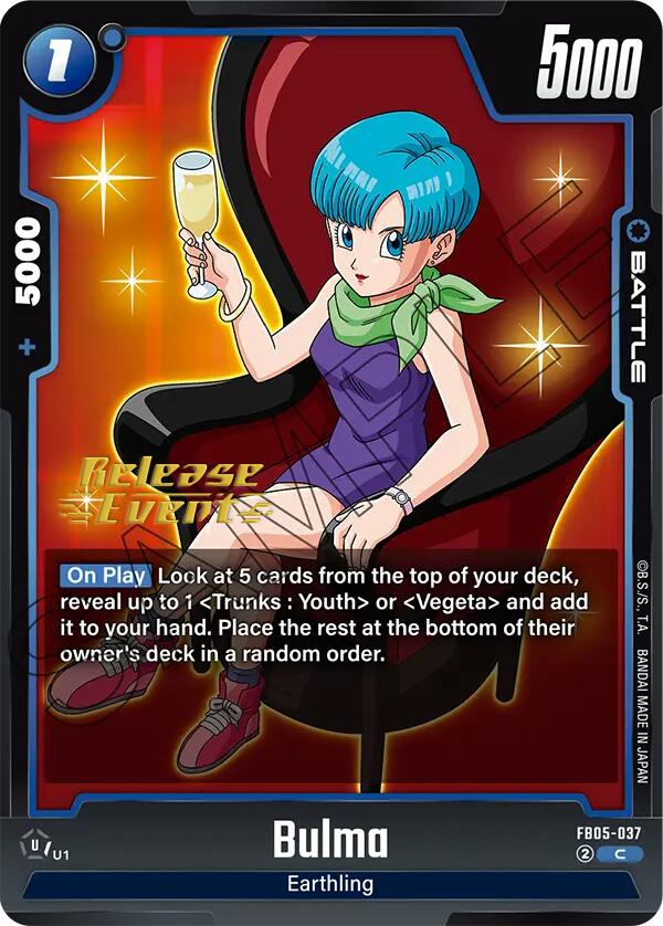 Bulma [New Adventure Release Event Cards] | Cards and Coasters CA