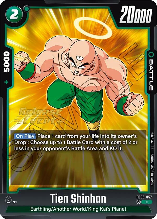 Tien Shinhan (FB05-057) [New Adventure Release Event Cards] | Cards and Coasters CA