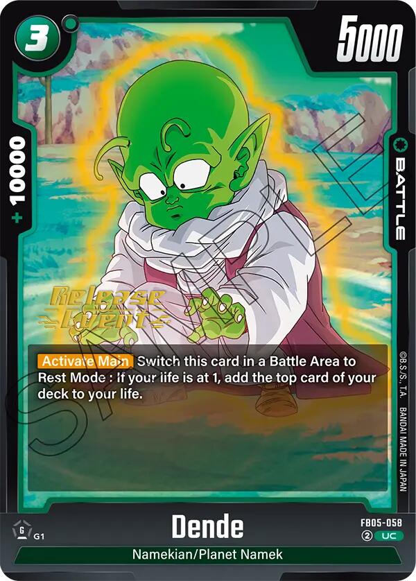 Dende (FB05-058) [New Adventure Release Event Cards] | Cards and Coasters CA