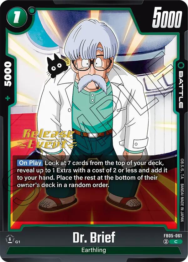 Dr. Brief [New Adventure Release Event Cards] | Cards and Coasters CA