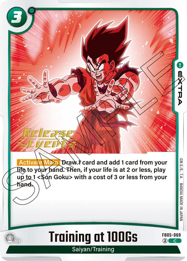 Training at 100Gs [New Adventure Release Event Cards] | Cards and Coasters CA