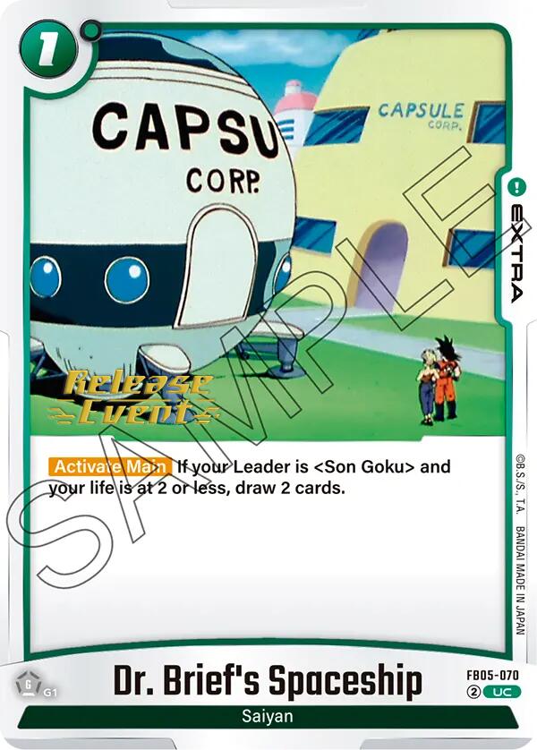Dr. Brief's Spaceship [New Adventure Release Event Cards] | Cards and Coasters CA