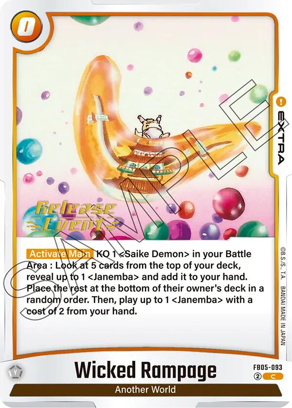 Wicked Rampage [New Adventure Release Event Cards] | Cards and Coasters CA