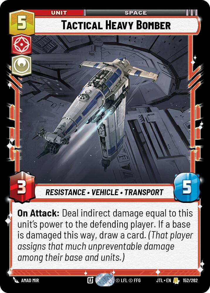 Tactical Heavy Bomber (152/262) (152/257) [Jump to Lightspeed] | Cards and Coasters CA