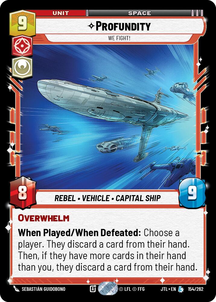 Profundity - We Fight! (154/262) (154/257) [Jump to Lightspeed] | Cards and Coasters CA