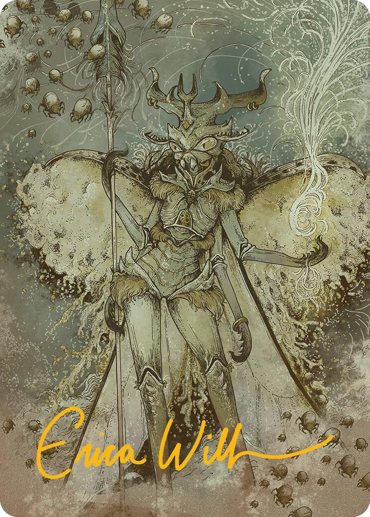 Aatchik, Emerald Radian Art Card (6/54) (Gold-Stamped Signature) [Aetherdrift Art Series] | Cards and Coasters CA