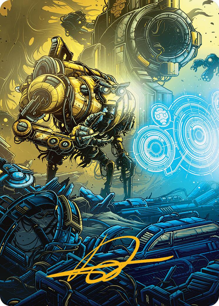 Mendicant Core, Guidelight Art Card (1/54) (Gold-Stamped Signature) [Aetherdrift Art Series] | Cards and Coasters CA