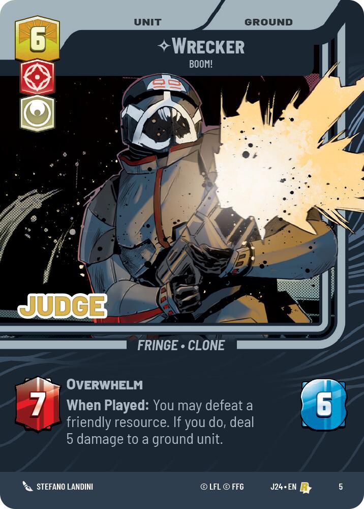 Wrecker - Boom! (5) (5) [Judge Promos] | Cards and Coasters CA