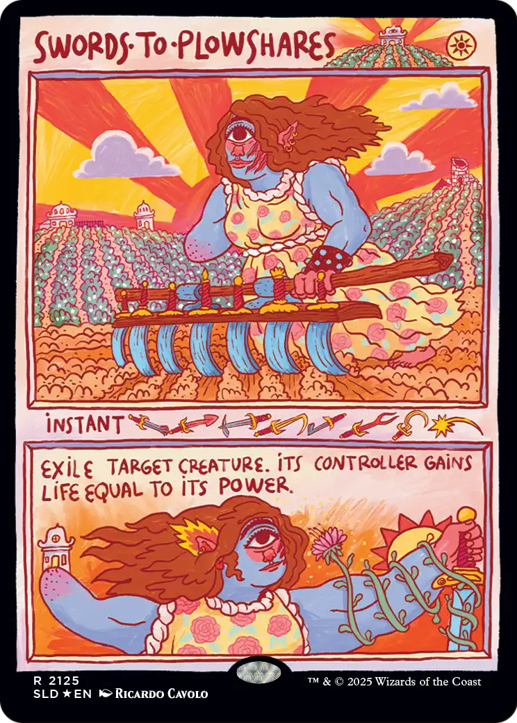 Swords to Plowshares (2125) [Secret Lair Drop Series] | Cards and Coasters CA