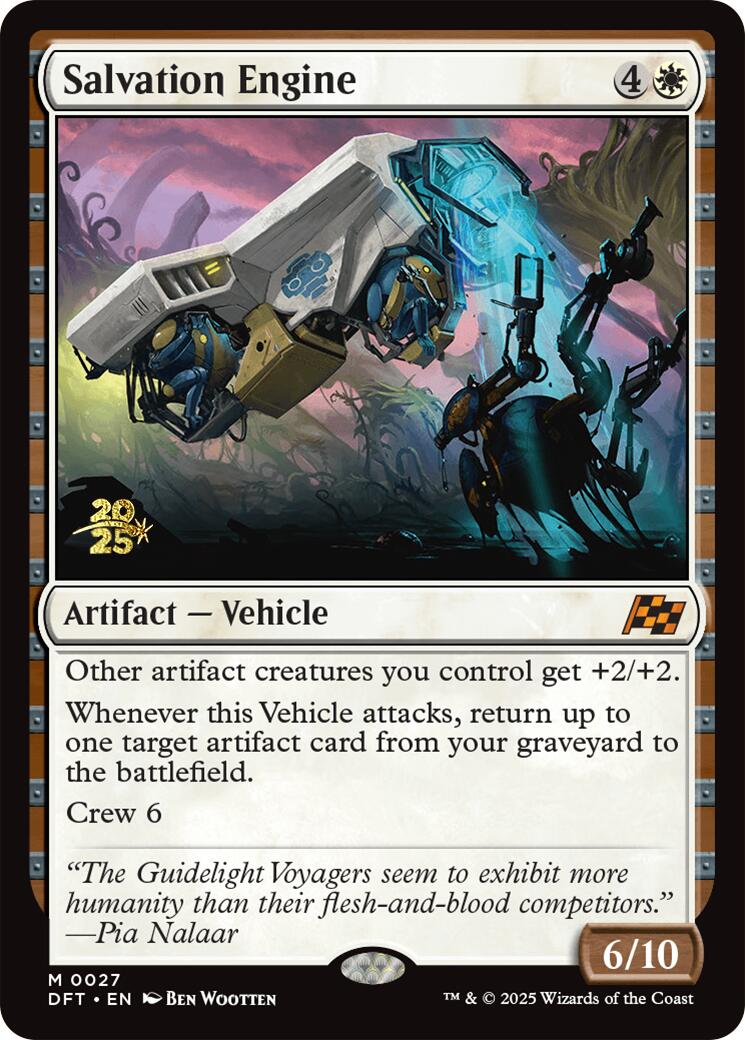 Salvation Engine [Aetherdrift Prerelease Promos] | Cards and Coasters CA