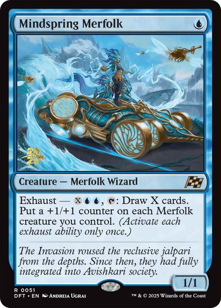 Mindspring Merfolk [Aetherdrift Prerelease Promos] | Cards and Coasters CA