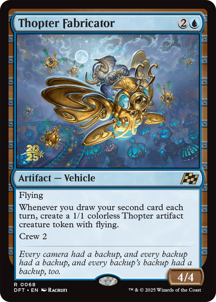 Thopter Fabricator [Aetherdrift Prerelease Promos] | Cards and Coasters CA