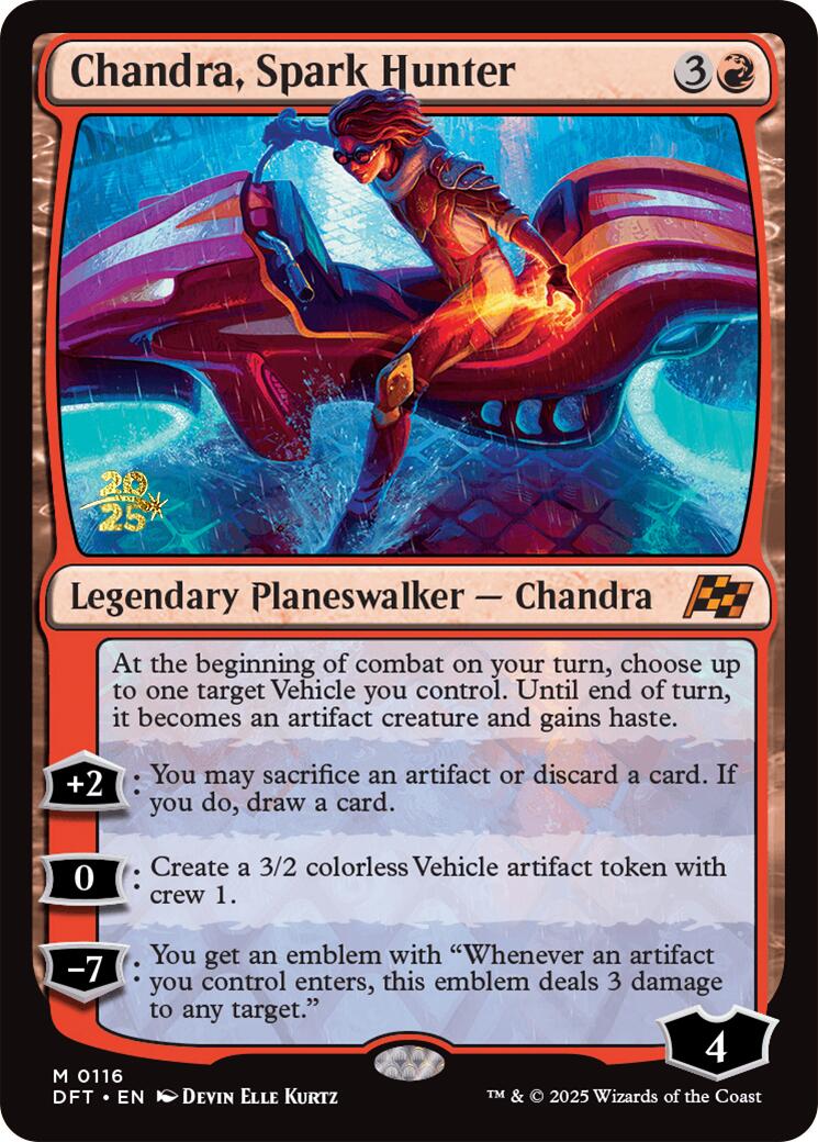 Chandra, Spark Hunter [Aetherdrift Prerelease Promos] | Cards and Coasters CA