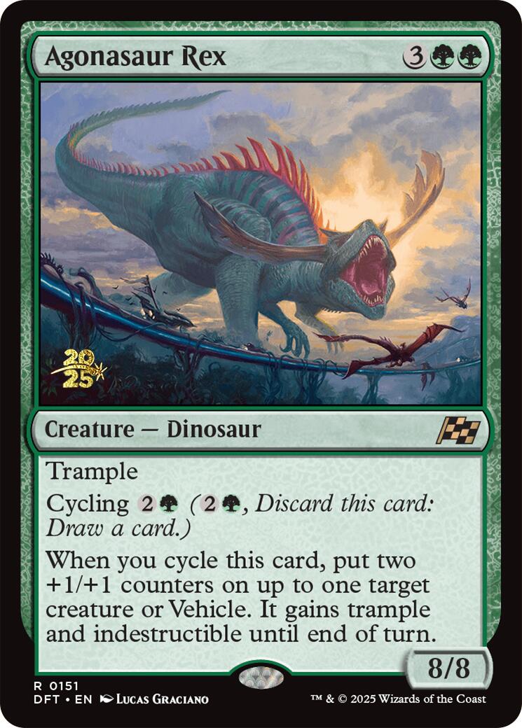 Agonasaur Rex [Aetherdrift Prerelease Promos] | Cards and Coasters CA