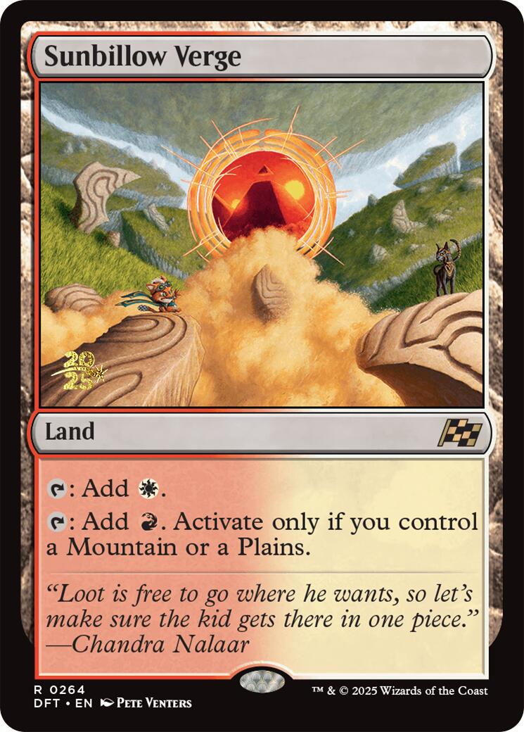 Sunbillow Verge [Aetherdrift Prerelease Promos] | Cards and Coasters CA