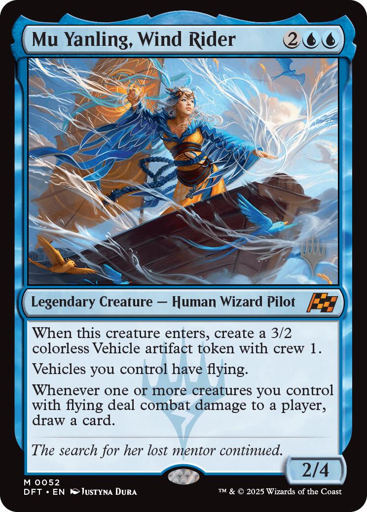 Mu Yanling, Wind Rider [Aetherdrift Promos] | Cards and Coasters CA