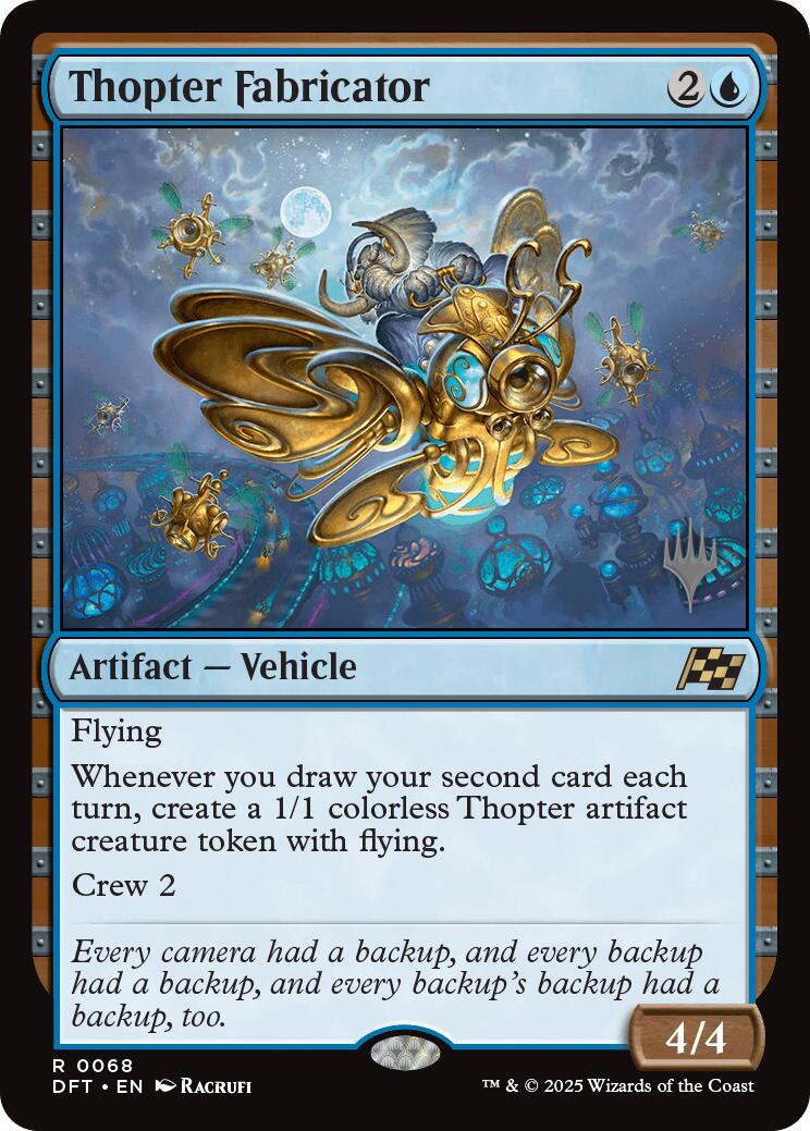 Thopter Fabricator [Aetherdrift Promos] | Cards and Coasters CA