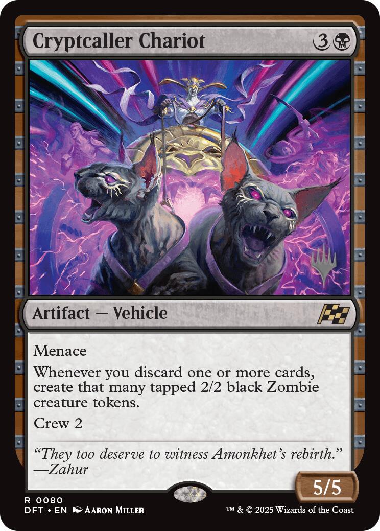 Cryptcaller Chariot [Aetherdrift Promos] | Cards and Coasters CA