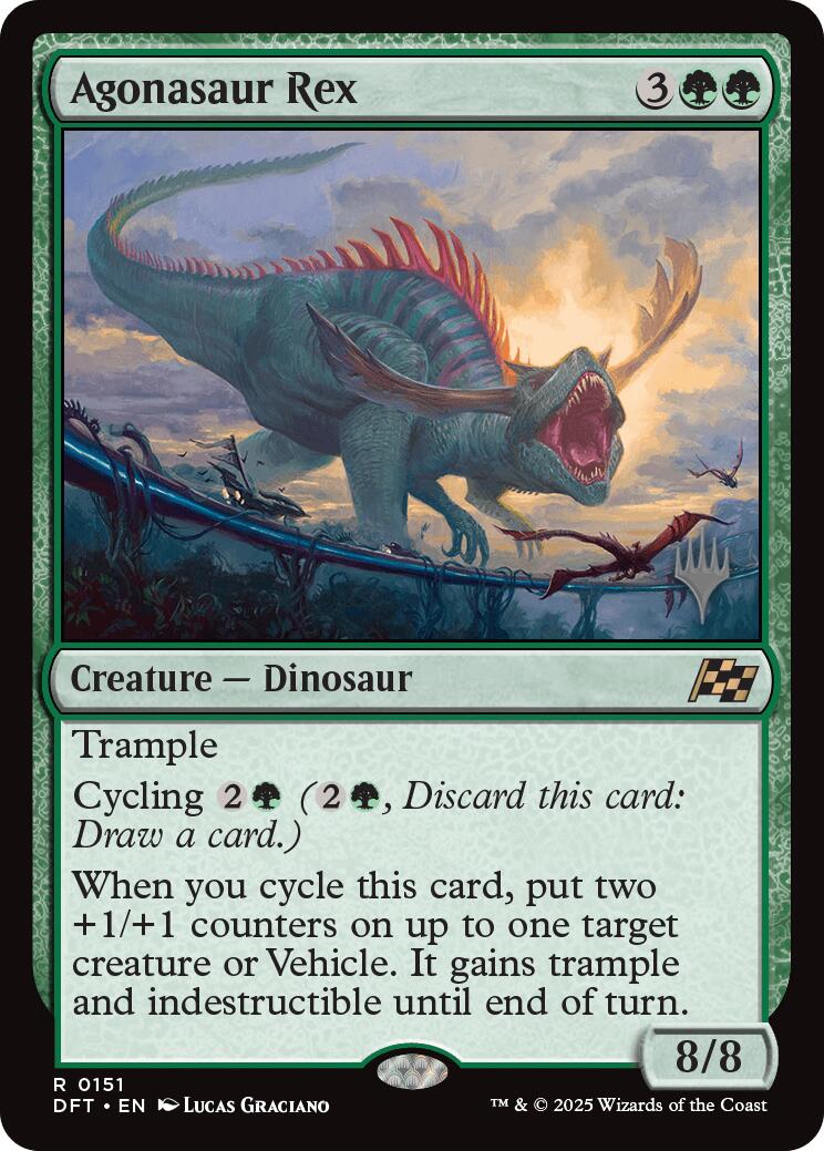 Agonasaur Rex [Aetherdrift Promos] | Cards and Coasters CA