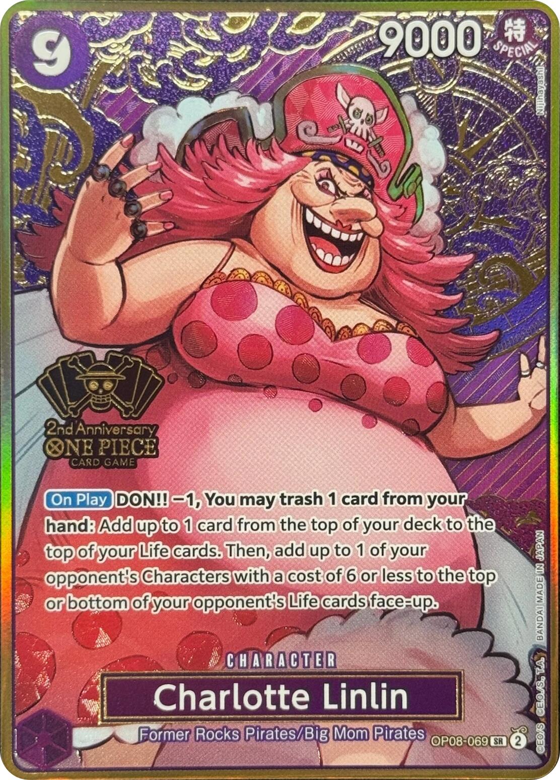 Charlotte Linlin (Japanese Version 2nd Anniversary Set) [One Piece Promotion Cards] | Cards and Coasters CA