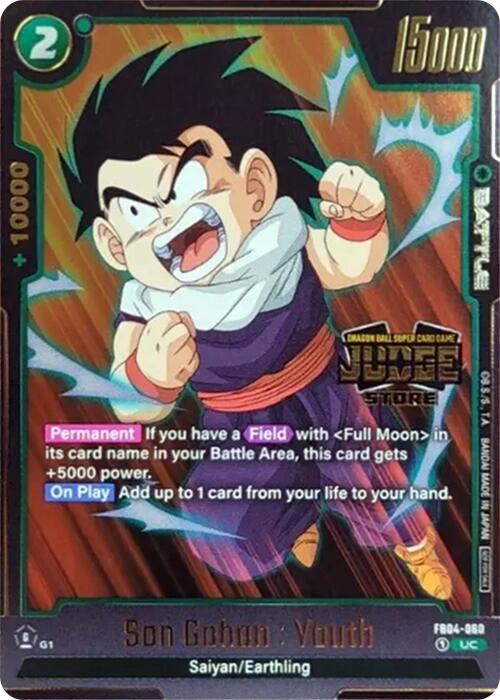 Son Gohan : Youth (Judge Pack 03) [Fusion World Tournament Cards] | Cards and Coasters CA