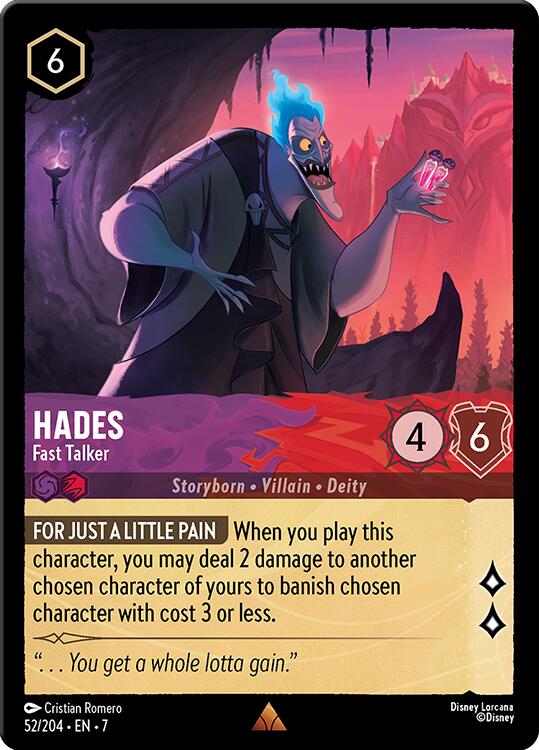 Hades - Fast Talker (52/204) [Archazia's Island] | Cards and Coasters CA