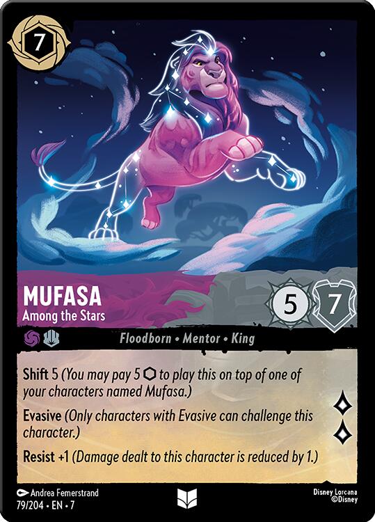 Mufasa - Among the Stars (79/204) [Archazia's Island] | Cards and Coasters CA