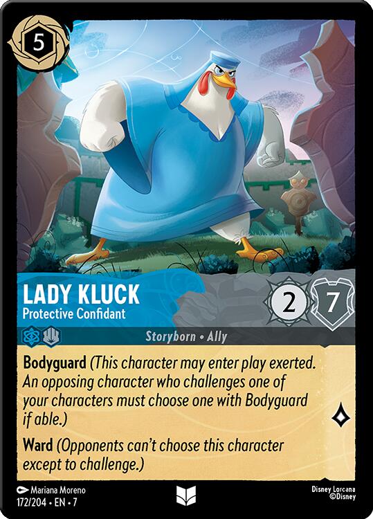 Lady Kluck - Protective Confidant (172/204) [Archazia's Island] | Cards and Coasters CA