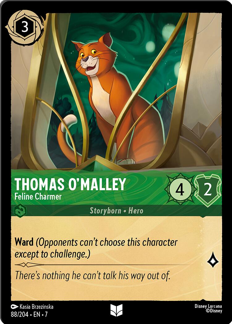 Thomas O'Malley - Feline Charmer (88/204) [Archazia's Island] | Cards and Coasters CA