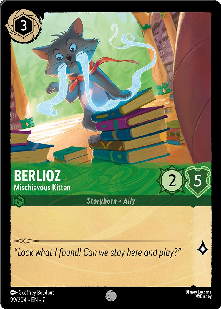 Berlioz - Mischievous Kitten (99/204) [Archazia's Island] | Cards and Coasters CA