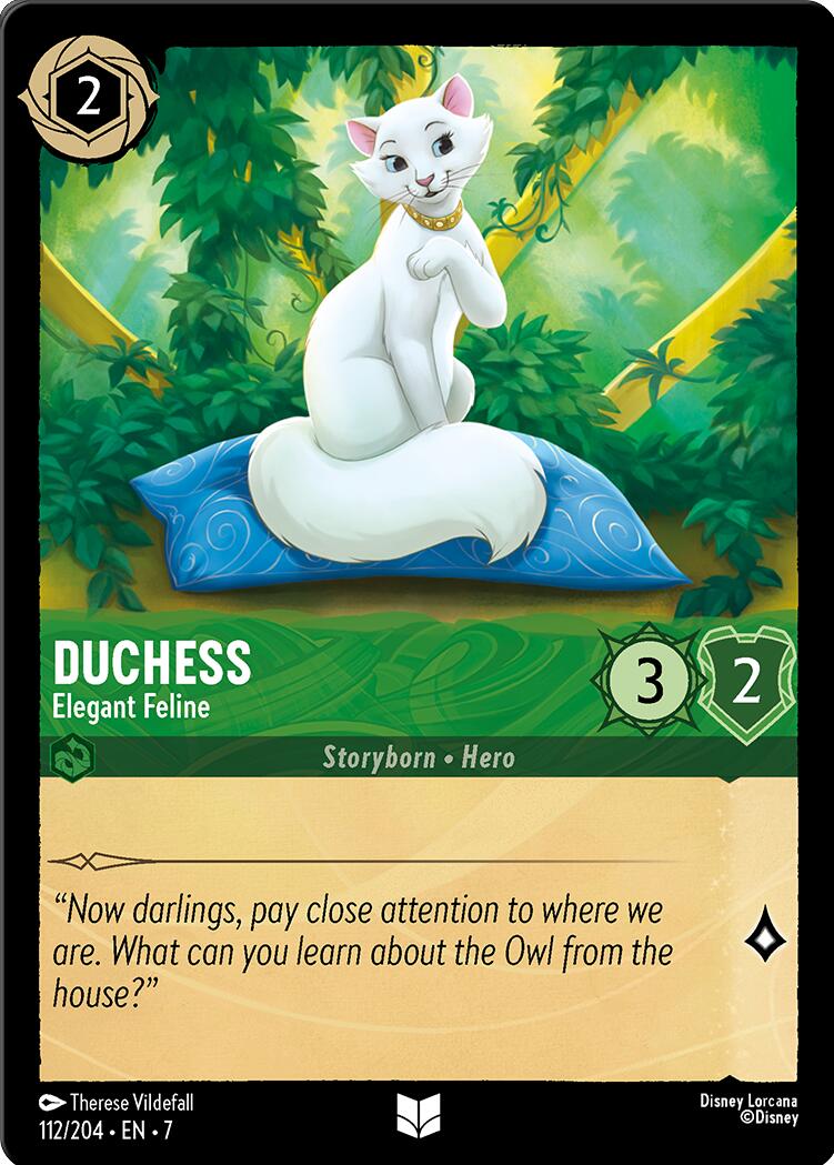 Duchess - Elegant Feline (112/204) [Archazia's Island] | Cards and Coasters CA