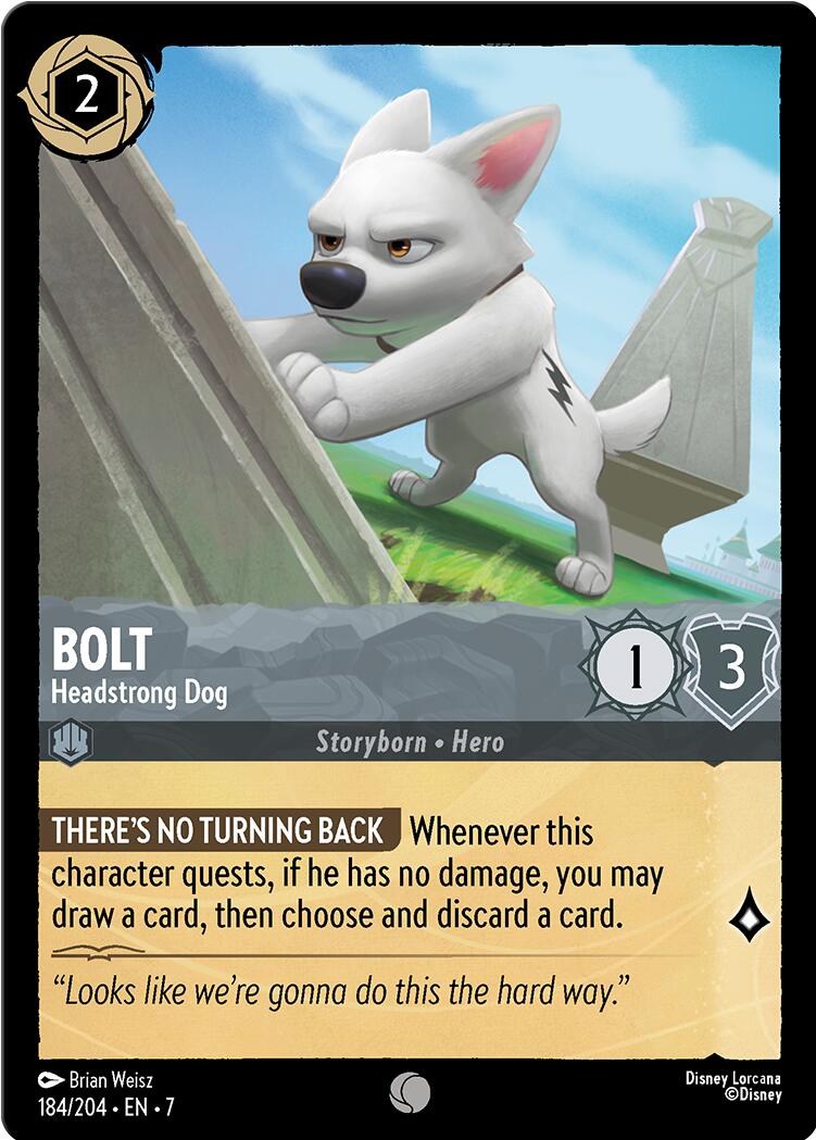 Bolt - Headstrong Dog (184/204) [Archazia's Island] | Cards and Coasters CA