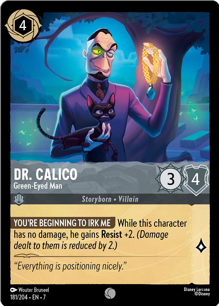 Dr. Calico - Green-Eyed Man (181/204) [Archazia's Island] | Cards and Coasters CA