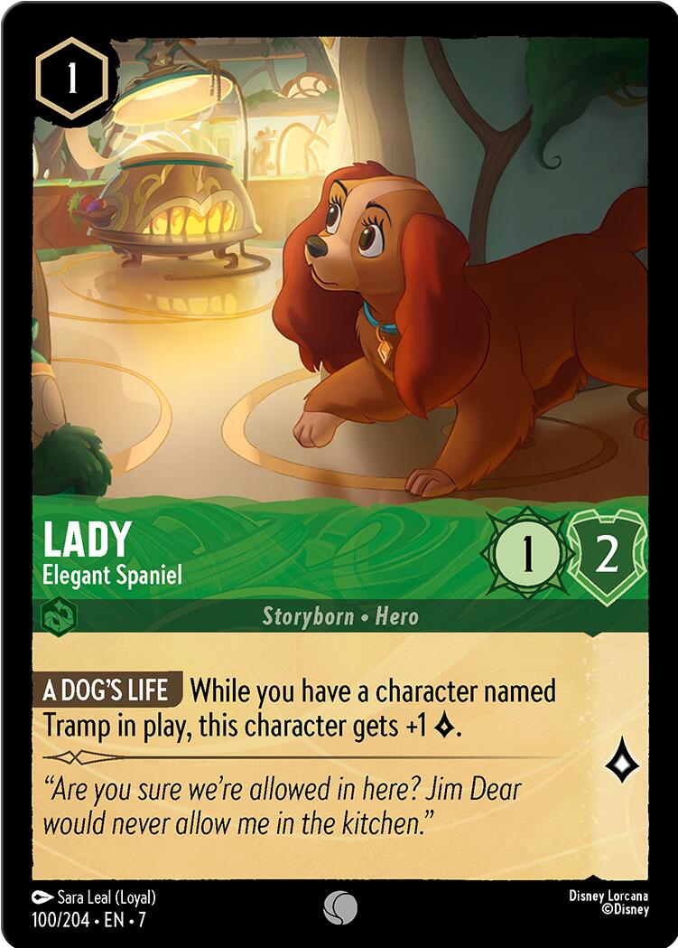 Lady - Elegant Spaniel (100/204) [Archazia's Island] | Cards and Coasters CA