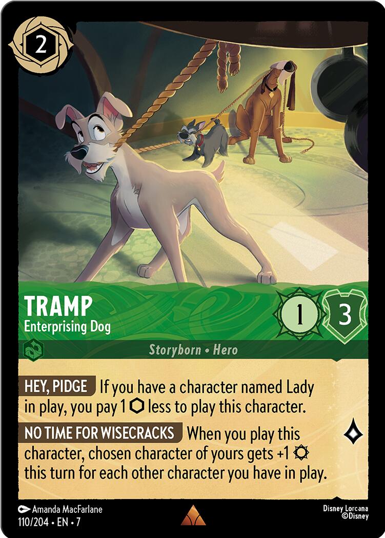 Tramp - Enterprising Dog (110/204) [Archazia's Island] | Cards and Coasters CA