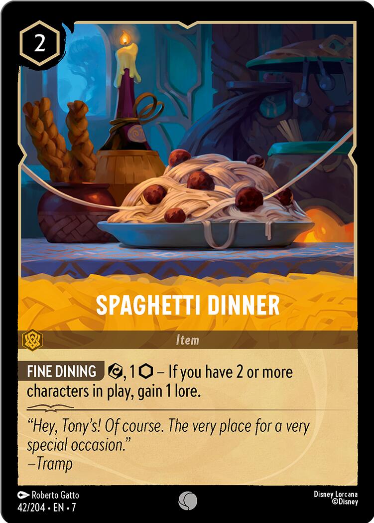 Spaghetti Dinner (42/204) [Archazia's Island] | Cards and Coasters CA