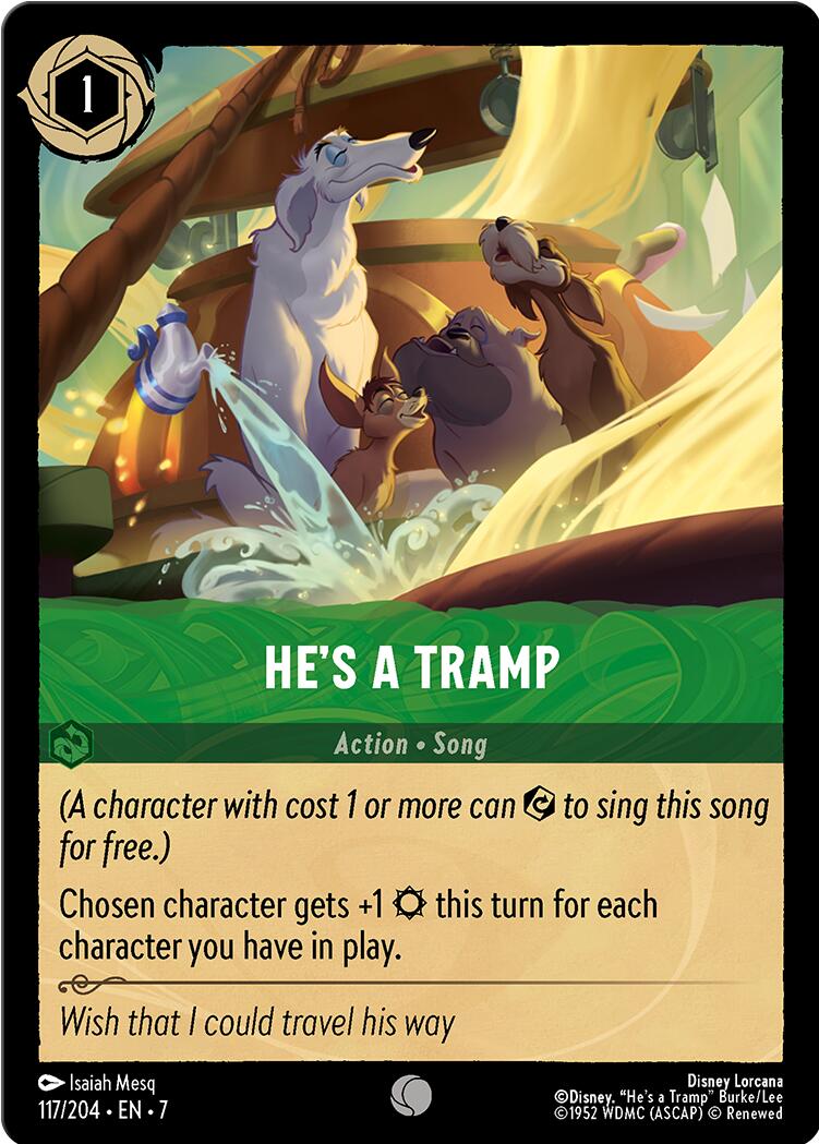 He's a Tramp (117/204) [Archazia's Island] | Cards and Coasters CA