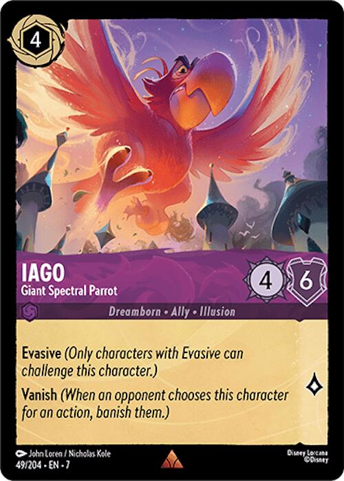 Iago - Giant Spectral Parrot (49/204) [Archazia's Island] | Cards and Coasters CA