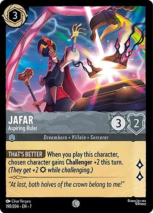 Jafar - Aspiring Ruler (190/204) [Archazia's Island] | Cards and Coasters CA