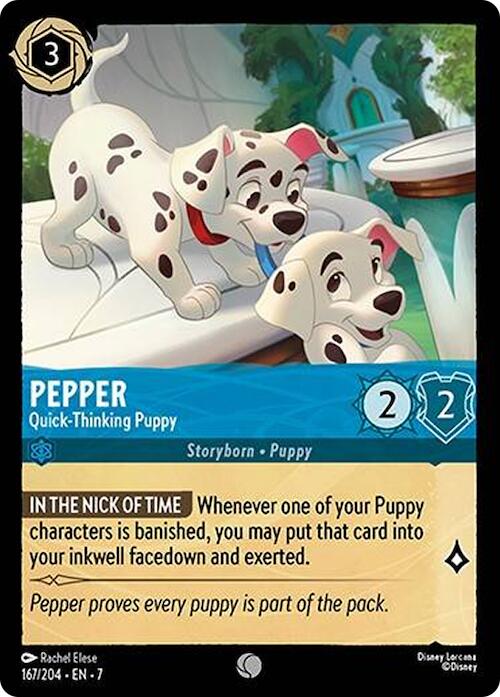 Pepper - Quick-Thinking Puppy (167/204) [Archazia's Island] | Cards and Coasters CA