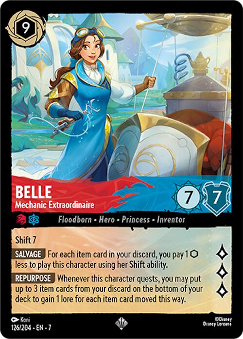 Belle - Mechanic Extraordinaire (126/204) [Archazia's Island] | Cards and Coasters CA