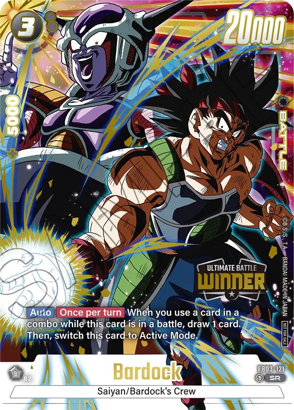 Bardock (FB03-121) (Ultimate Battle Winner) [Tournament and Championship Promos] | Cards and Coasters CA