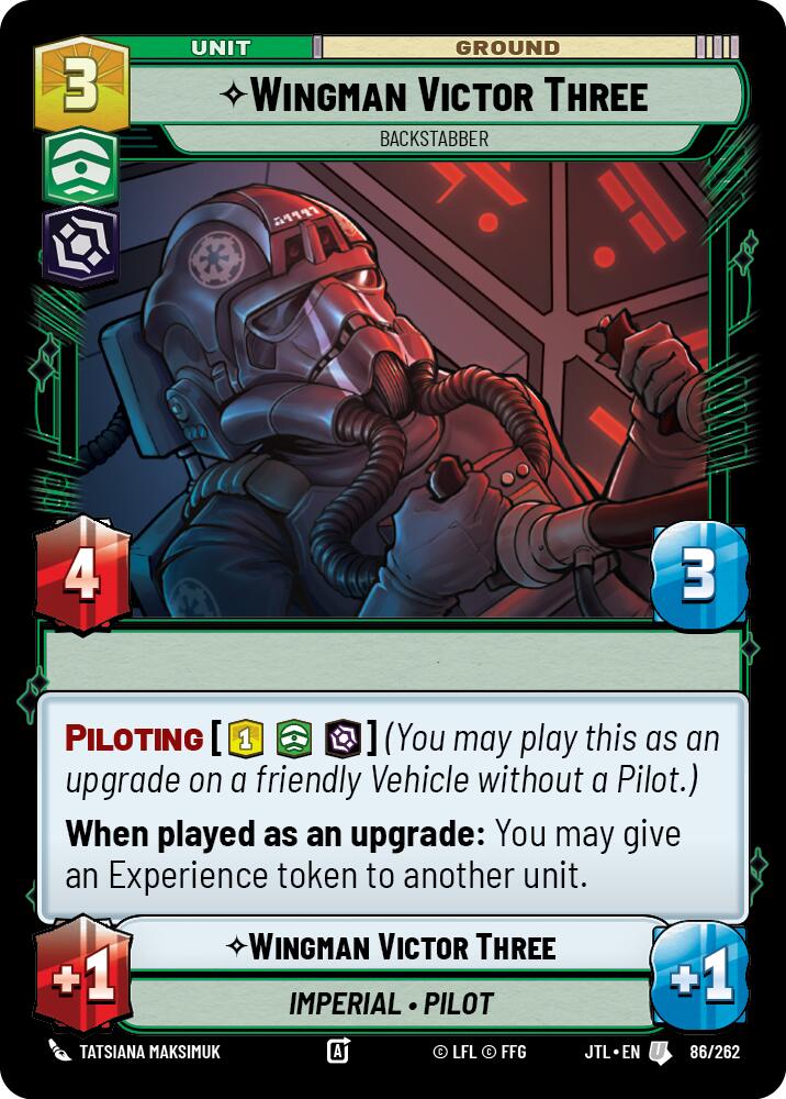 Wingman Victor Three - Backstabber (086/262) (086/257) [Jump to Lightspeed] | Cards and Coasters CA