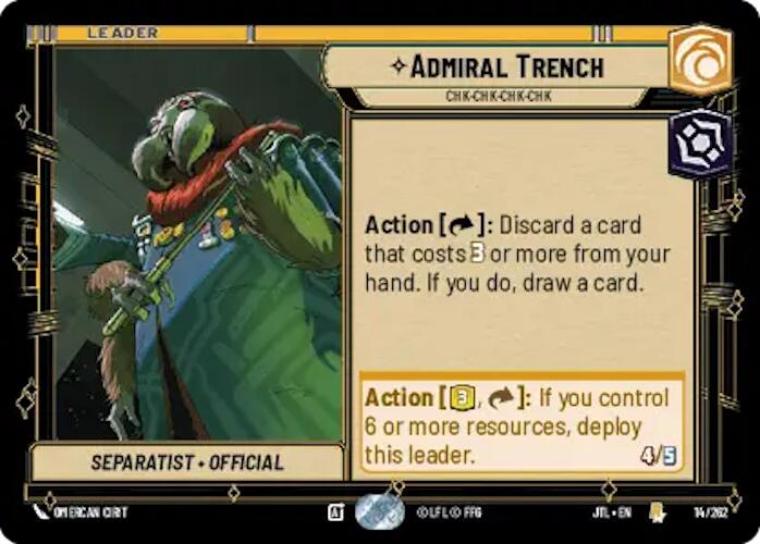 Admiral Trench - Chk-chk-chk-chk (014/257) [Jump to Lightspeed] | Cards and Coasters CA