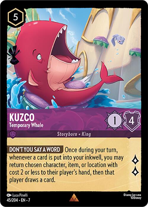 Kuzco - Temporary Whale (45/204) [Archazia's Island] | Cards and Coasters CA