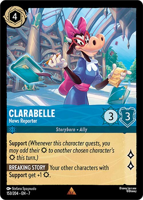 Clarabelle - News Reporter (153/204) [Archazia's Island] | Cards and Coasters CA