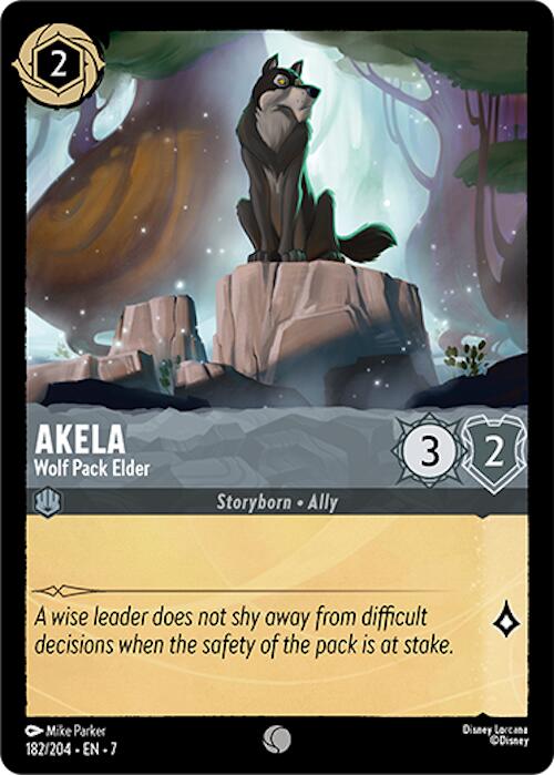 Akela - Wolf Pack Elder (182/204) [Archazia's Island] | Cards and Coasters CA