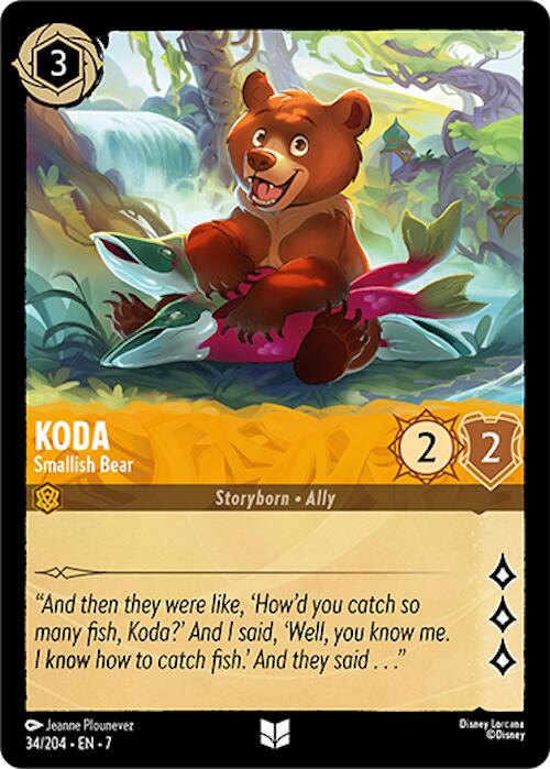 Koda - Smallish Bear (34/304) [Archazia's Island] | Cards and Coasters CA